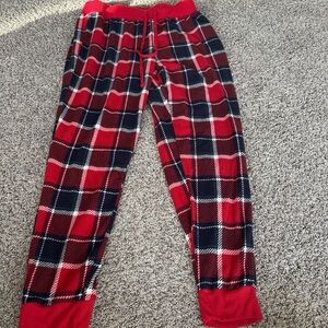 Eddie Bauer Kids Plaid Pajama Bottoms - Red and Black
